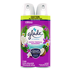 Glade Air Freshener, Exotic Tropical Blossoms, 8.3 oz Can, 2/Pack (346580PK)
