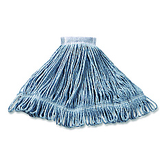 Rubbermaid Commercial Super Stitch Blend Mop, Cotton/Synthetic, Medium, Blue (FGD25206BL00)