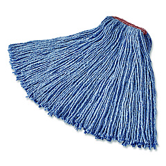 Rubbermaid Commercial Dura Pro Blend Wet Mop, Cotton/Rayon/Synthetic, Medium, Blue (FGF51700BL00)