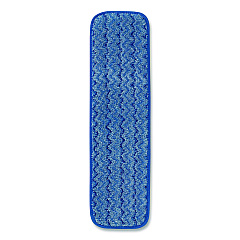 Rubbermaid Microfiber Wet Mop Pad, 18", Blue (FGQ41000BL00)