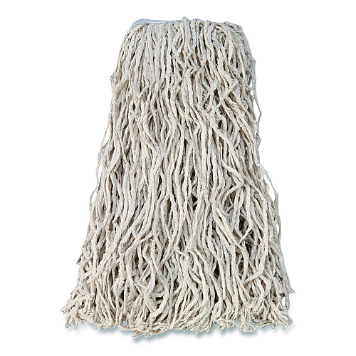 Rubbermaid Commercial Value Pro Mop Head, Cotton, Large, White (FGV11800WH00)