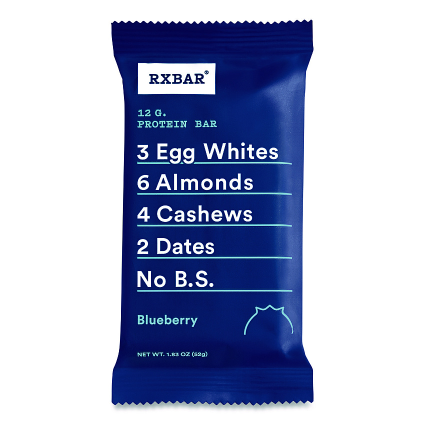 RXBAR Adult Bars, Blueberry, 1.83 oz Bar, 12/Box (CGO00426)