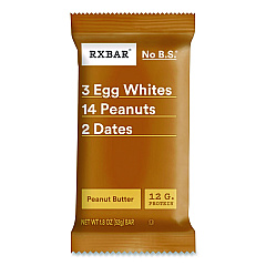 RXBAR Adult Bars, Peanut Butter, 1.83 oz Bar, 12/Box (CGO00427)