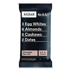 RXBAR Adult Bars, Chocolate Sea Salt, 1.83 oz Bar, 12/Box (CGO00430)