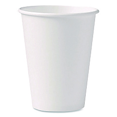 SOLO Paper Hot Cups, 12 oz, White, 50/Pack (412WNPK)