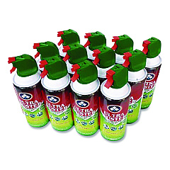 Ultra Duster Industrial Strength Compressed Air Duster Cleaner, 10 oz Can, 12/Carton (UDS10P12C)