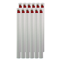 Scotch Mailing Tube, 48" Long, 4" Diameter, White, 12/Carton (7982CT)