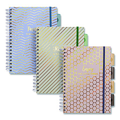 PUKKA PAD B5 Size Project Book, 5-Subject, Medium/College Rule, Assorted Haze Cover Colors, (100) 9.8 x 6.9 Sheets, 3/Pack (9975ASTHZE)