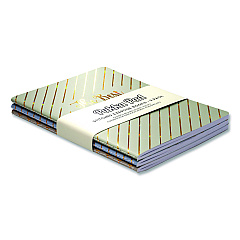 PUKKA PAD Exercise Books, 1-Subject, Medium/College Rule, Assorted Haze Cover Colors, (40) 6.9 x 4.9 Sheets, 3/Pack (9979ASTHZE)
