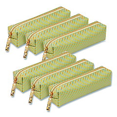PUKKA PAD Pencil Case, 8.07 x 2.36 x 2.55, Green, 6/Pack (9981GNHZE)