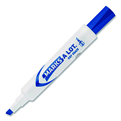 Avery MARKS A LOT Desk-Style Dry Erase Markers, Broad Chisel Tip, Blue (24406EA)