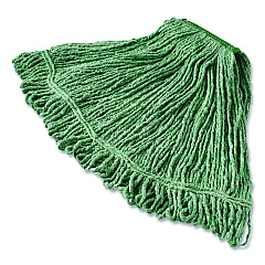 Rubbermaid Commercial Super Stitch Blend Mop, Medium, Cotton/Synthetic, Green (D21206GR00)