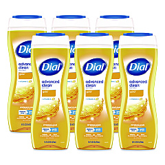 Dial Body Wash Advanced Clean Gold, Original Gold, 16 oz, 6/Carton (09119)