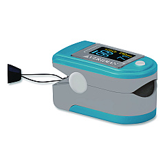 Veridian Healthcare Fingertip Pulse Oximeter, Blue/Gray (1150D)