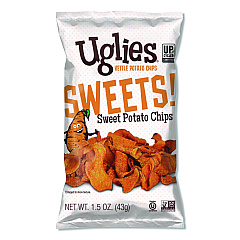 Uglies Kettle Potato Chips, Sweet Potato, 2 oz Bags, 24/Carton (DFN36187)