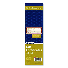 TOPS Gift Certificate with Stub Book, 7.81 x 3.25, Cream, 25 Certificates (GFTBK1)