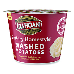 Idahoan Buttery Homestyle Mashed Potatoes, 1.5 oz Cup, 10/Carton (IDA33141)