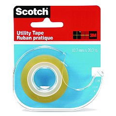 Scotch Utility Tape in Handheld Dispenser, 1" Core, 0.5" x 22.22 yds, Clear (RK2S)