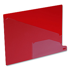 Pendaflex Colored Poly End Tab "Out" Guides, 1/3-Cut: Bottom Position, For Letter Size Files, Red, 25/Box (13561)