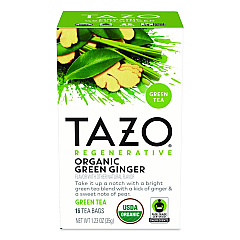 Tazo Tea Bags, Organic Green Ginger, 16/Box (TAZ00356BX)