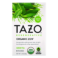 Tazo Tea Bags, Organic Zen, 16/Box (TAZ00309BX)