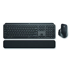 Logitech MX Keys Combo for Business Wireless Keyboard and Mouse Gen 2, 33 ft Wireless Range, Graphite (920010923)