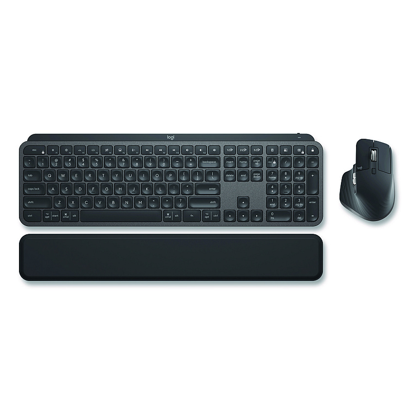Logitech MX Keys Combo for Business Wireless Keyboard and Mouse Gen 2, 33 ft Wireless Range, Graphite (920010923)