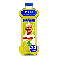 Mr. Clean Multi-Surface Antibacterial Cleaner, Lemon Scent, 23 oz Bottle, 6/Carton (06892)