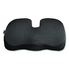 Kensington Premium Cool-Gel Seat Cushion, 17.5 x 14.5 x 3.1, Black (55807)