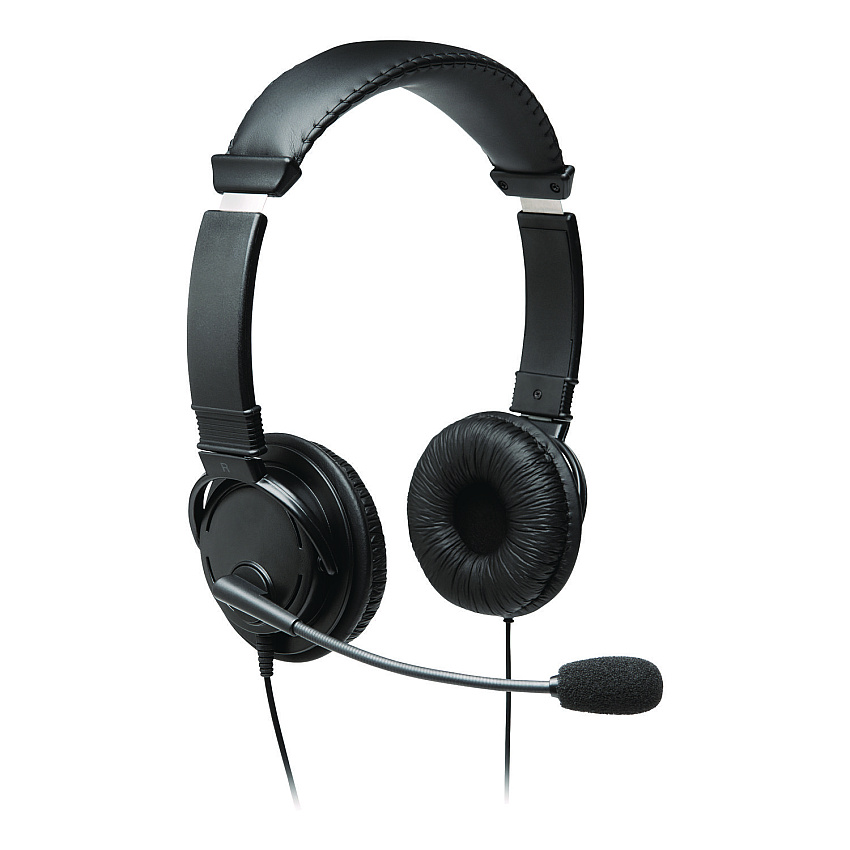 Kensington Hi-Fi Headphones with Microphone, Black (97603)