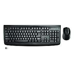 Kensington Pro Fit Wireless Desktop Set, 2.4 GHz, 6 ft, Black (72324)