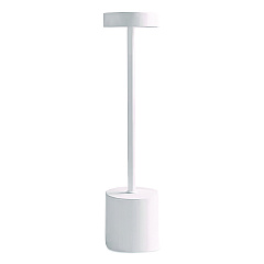 TRU RED LED Desk Lamp, Candlestick Neck, 13.5" High, White (TR61986)