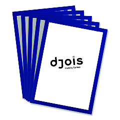 Tarifold SOLO Magnetic Frame, 8.5 x 11 Insert, Blue Frame, 5/Pack (P19630BLUE)