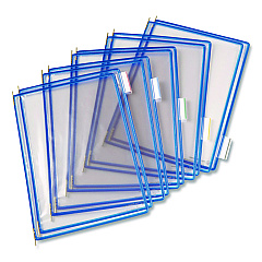 Tarifold Pivoting Pockets, 1 Section, Blue, 10/Pack (P010)