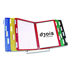 Tarifold Desktop Reference and Display System, 30 Panels with Assorted Borders, White Base (D293)