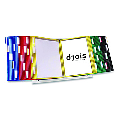 Tarifold Desktop Reference and Display System, 50 Panels with Assorted Borders, White Base (D295)