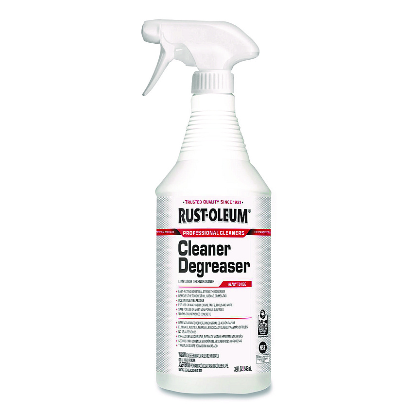 Rust-Oleum Cleaner Degreaser Trigger Spray, 32 oz Spray Bottle, 6/Carton (352263)