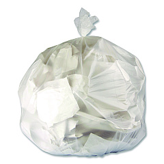 Heritage High-Density Waste Can Liners, 33 gal, 11 mic, 33 x 40, Natural, Roll, 25 Bags/Roll, 20 Rolls/Carton (Z6640MNR03)
