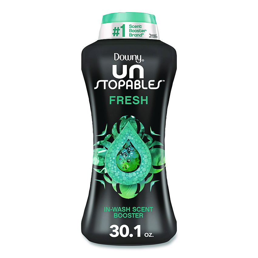 Downy Unstoppables In-Wash Scent Booster Beads, Fresh Scent, 30.1 oz Canister (14518)