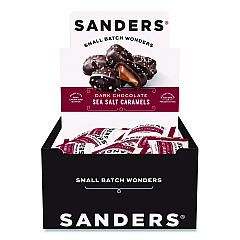 Sanders Small Batch Wonders Snack Size Dark Chocolate Sea Salt Caramels, 0.5 oz Individually Wrapped, 48/Box (KAR04002)