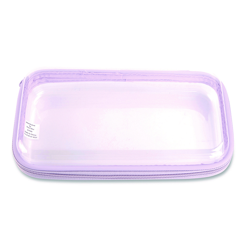 Pep Rally Pencil Pouch, 9.25 x 5.12 x 2.17, Clear/Randomly Assorted Color (61749)