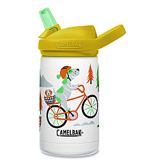 CamelBak Eddy + Kids Water Bottle, Biking Dogs Design, 12 oz, Multicolor (2665107035)
