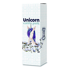 Unicorn Cotton Maxi Pads with Wings, Regular Absorbency, 40 Pads/Cartridge, 6 Cartridges/Pack (TOP08197)
