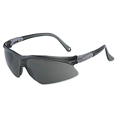 KleenGuard V20 Visio Safety Glasses, Silver Frame, Smoke Lens (14472)