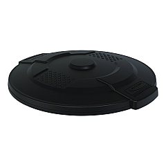 Suncast Commercial Utility Trash Can Lid for 32 gal Trash Can, 22.22" Diameter x 3", Black (TCU32GLIDD)