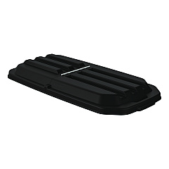 Suncast Commercial Tilt Truck Lid, For 1/2 Cubic Yard Tilt Truck, 29.22 x 57.91 x 5.44, Black (RMTT50LID)
