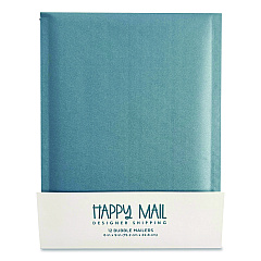 Happy Mail Self-Sealing Bubble Mailer, 6 x 9, Blue, 12/Pack (245154)