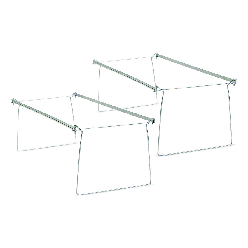 Smead Steel Hanging Folder Drawer Frame, 1 Section, Letter Size, 23" to 27" Long, Gray, 2/Pack (64870PK)