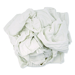 HOSPECO Knit Baby Diaper Rags, 2-Ply, 15 x 18, White, 25 lb/Carton (55525)