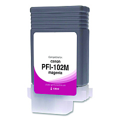 Compatible Clover Compatible Magenta Ink, Replacement for PFI-102 (0897B001), 130 mL (WCPFI102M)